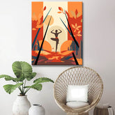 Yoga picture to color - paint by numbers